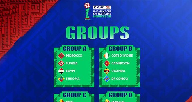 CAN U-17 Maroc 2026&nbsp;: Des groupes assez relevés pour la compétition des jeunes
